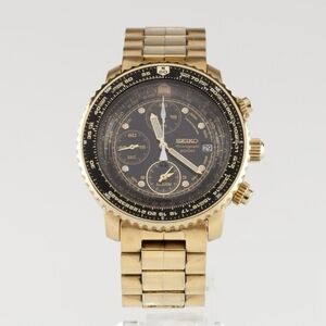 Seiko Gold Chronograph Watch